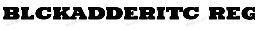BlckadderITC Regular字体转换